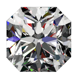 One ct Passion Fire Diamond, H SI-1 loose square