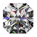 1 1/3ct Passion Fire Diamond, I SI-1 loose square