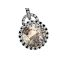 Chocolate Citrine and diamond pendant 