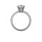 Classic flared solitaire- 6 prong - White 05