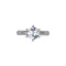 Classic flared solitaire- 6 prong - White 02