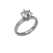 Classic Flared Solitaire Two Tone- 6 Prong 3